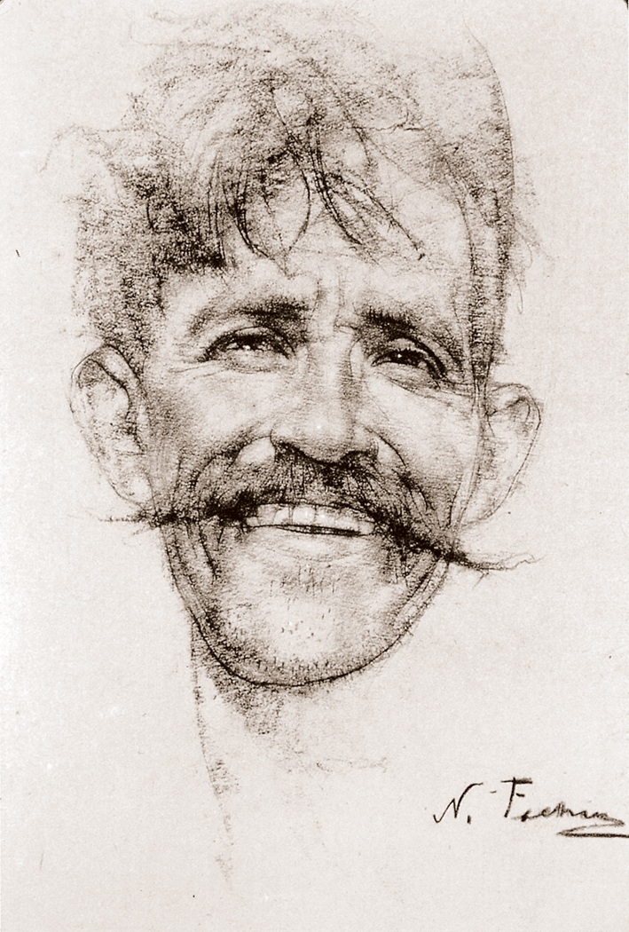  Nicolai Ivanovich Fechin —— 微笑的男人